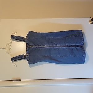 Zip Front Jean Dress